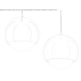Pendant lamp made of PMMA and iron Cahors
