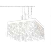 Stainless steel hanging lamp Otyn