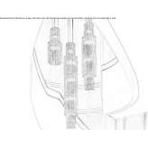 LED hanging lamp made of glass Rodleben