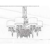Metal chandelier Talana