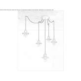 Brass pendant lamp Korora