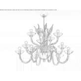 Handmade hanging lamp made of Murano glass Gerdau