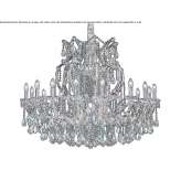 Lampa wisząca z kryształkami Kossa