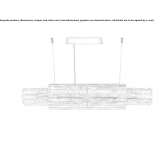 LED hanging lamp made of glass Rodleben