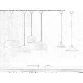 Steel hanging lamp Segorbe