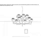 Metal LED hanging lamp Sins