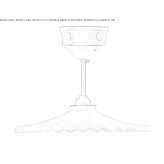 Porcelain hanging lamp Serenada