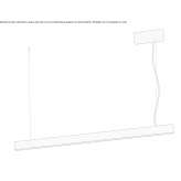 Aluminiowa lampa wisząca LED Kurnach