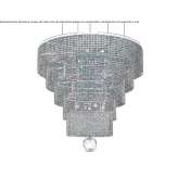 Incandescent metal pendant lamp with crystals Palanca