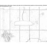 Metal LED hanging lamp Suraia