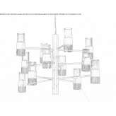 LED glass chandelier Sluiskil