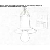 Ceramiczna lampa wisząca Pentling