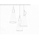 Fabric hanging lamp Roncola