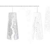 Handmade ceramic hanging lamp Leffe