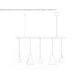Metalowa lampa wisząca Fairbury