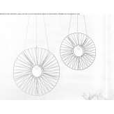 Handmade hanging lamp made of rope and metal Premeno