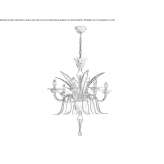 Murano glass chandelier Oorbeek