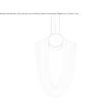 LED hanging lamp made of metal and glass Veracruz
