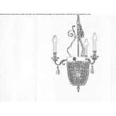 Crystal pendant lamp Volos