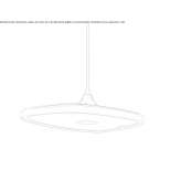 LED hanging lamp made of PMMA Hinte