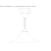 Porcelain hanging lamp Serenada