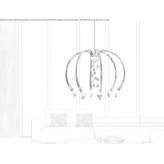 Crystal pendant lamp Kirzhach
