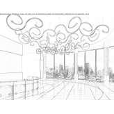Metalowa lampa wisząca LED z kryształkami Oviglio