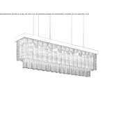 Incandescent, metal hanging lamp Palanca