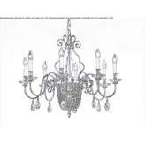 Metal chandelier Volos