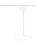 LED hanging lamp made of PMMA Meranges