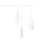 Aluminum hanging lamp Nozdrzec