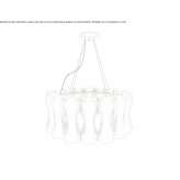 Mosiężna lampa wisząca LED Copiano