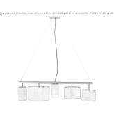 Pendant lamp made of wooden veneer Antauta