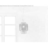 Glass pendant lamp Eudora