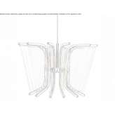 LED hanging lamp made of metal and glass Ashmont