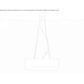 LED fabric pendant lamp Alamo