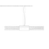 Crystal LED hanging lamp Boisset