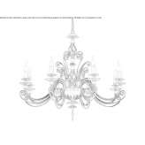 Glass chandelier Sarosd