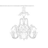 Murano glass chandelier Mako