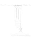 Porcelain hanging lamp Tsenovo