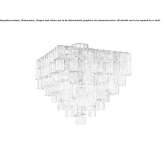 Venetian crystal ceiling lamp Eastmont