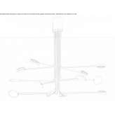 Adjustable metal LED ceiling lamp Borkenes