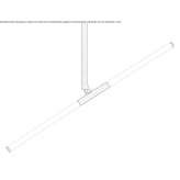 Adjustable LED ceiling lamp with fixed arm Medulin