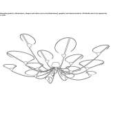 LED fabric ceiling lamp Taponnat