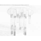 Glass ceiling lamp Guia