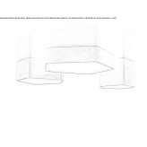 Brass LED ceiling lamp Navaleno