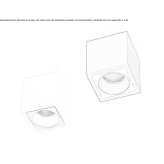 Aluminiowa lampa sufitowa LED Sihochac