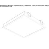 Wpuszczana lampa sufitowa LED Chaussin