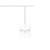 LED ceiling lamp handmade of frosted glass Bennekom