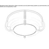 Handmade glass ceiling lamp Wellard